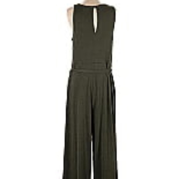 Gap Tank Top Loose Fit Pant Jumpsuit I Green I Large - Picture 2 of 7